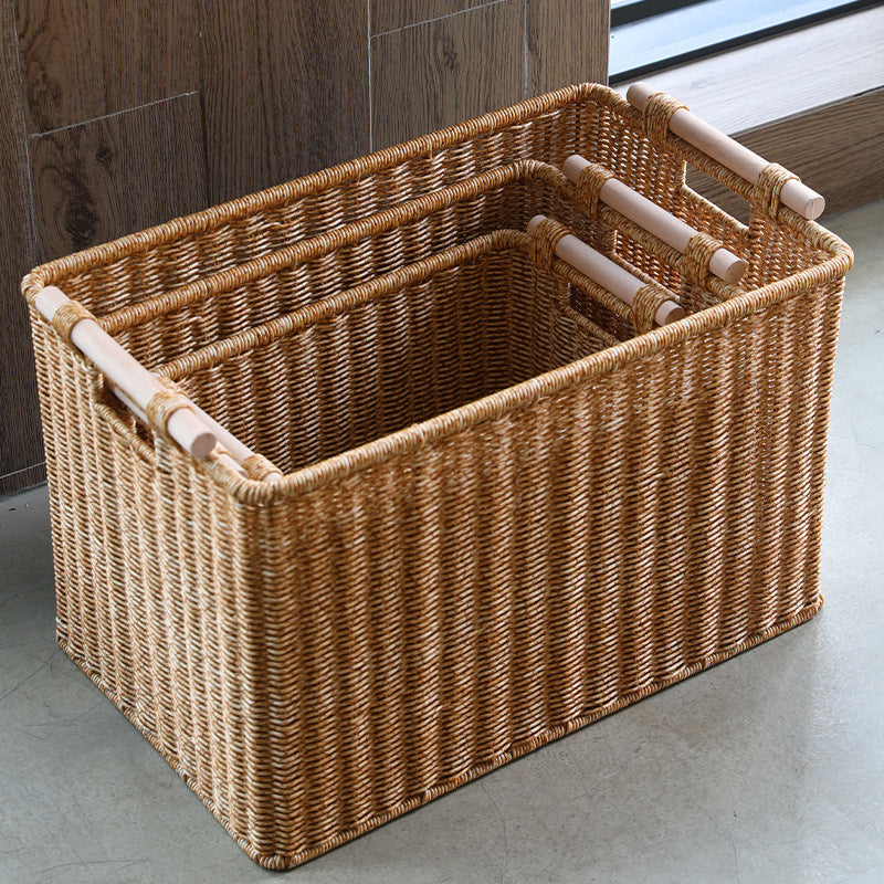Handwoven Decorative Basket Light Brown | Kelmera