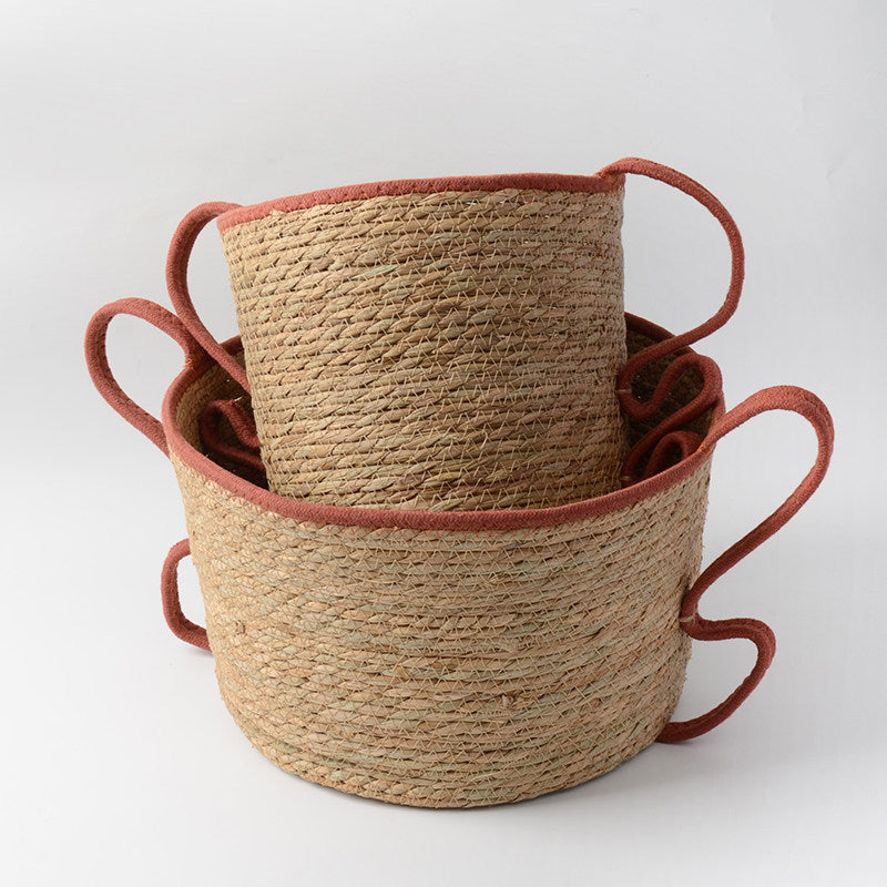 Handwoven Decorative Basket made of Natural Materials | Kelmera