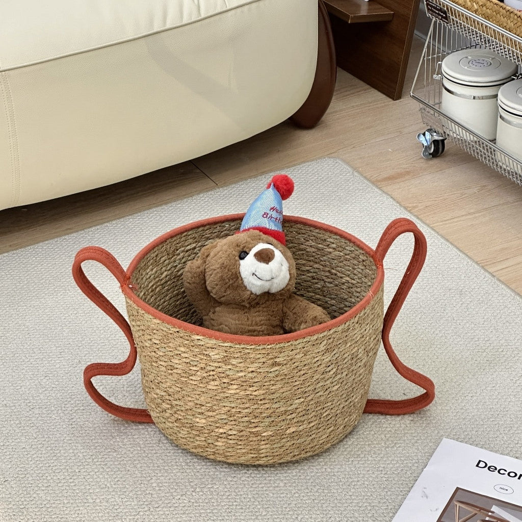 Handwoven Decorative Basket made of Natural Materials | Kelmera