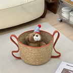Handwoven Decorative Basket made of Natural Materials | Kelmera