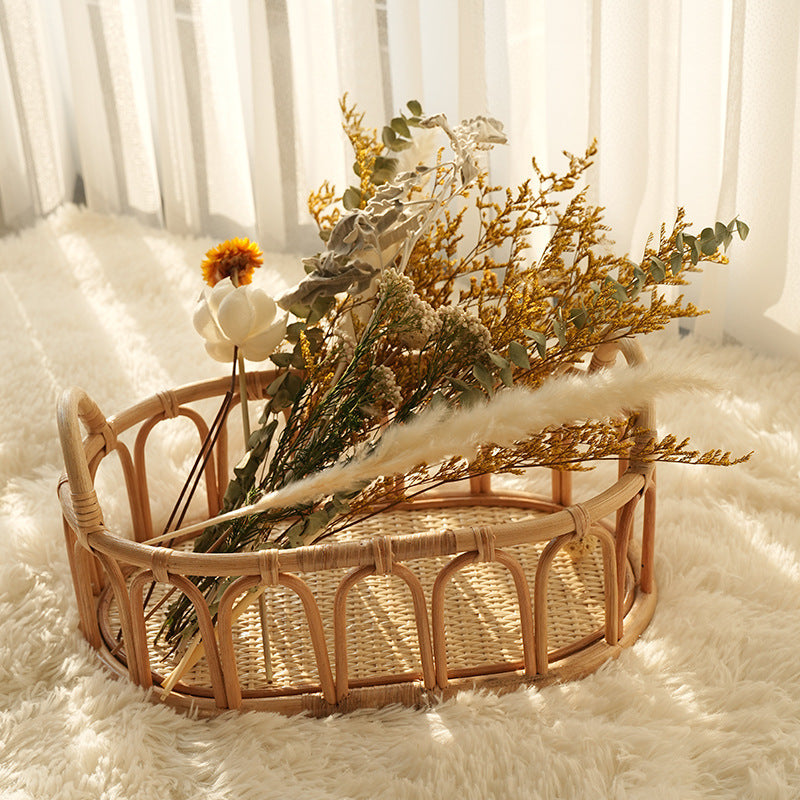 Handwoven Decorative Basket White | Kelmera