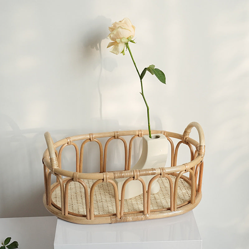 Handwoven Decorative Basket White | Kelmera