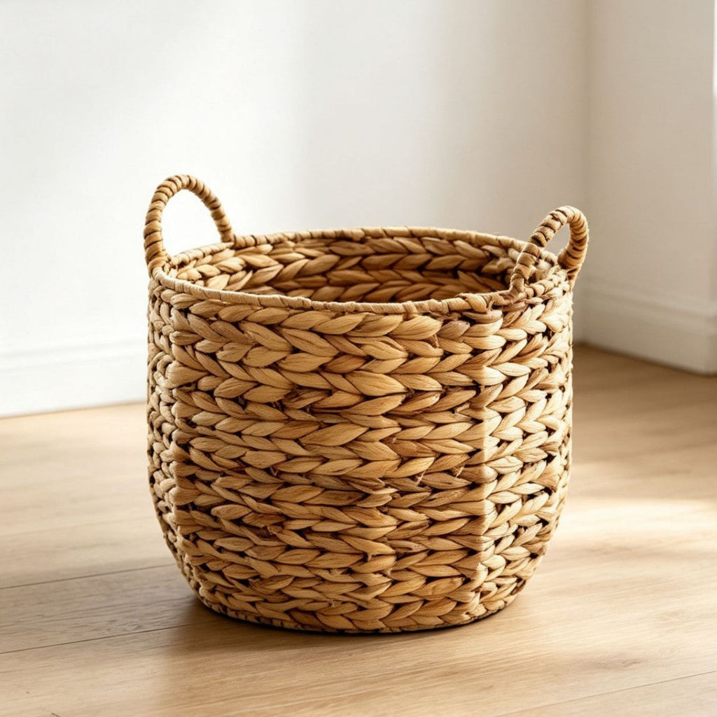 Handwoven Decorative Basket with Heart Motif | Kelmera