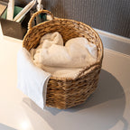 Handwoven Decorative Basket with Heart Motif | Kelmera