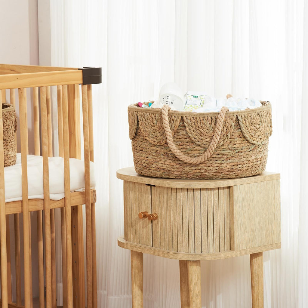 Handwoven Decorative Basket with Ruffles | Kelmera
