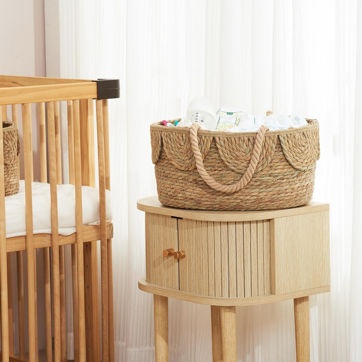 Handwoven Decorative Basket with Ruffles | Kelmera