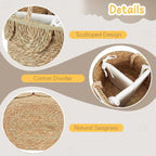 Handwoven Decorative Basket with Ruffles | Kelmera