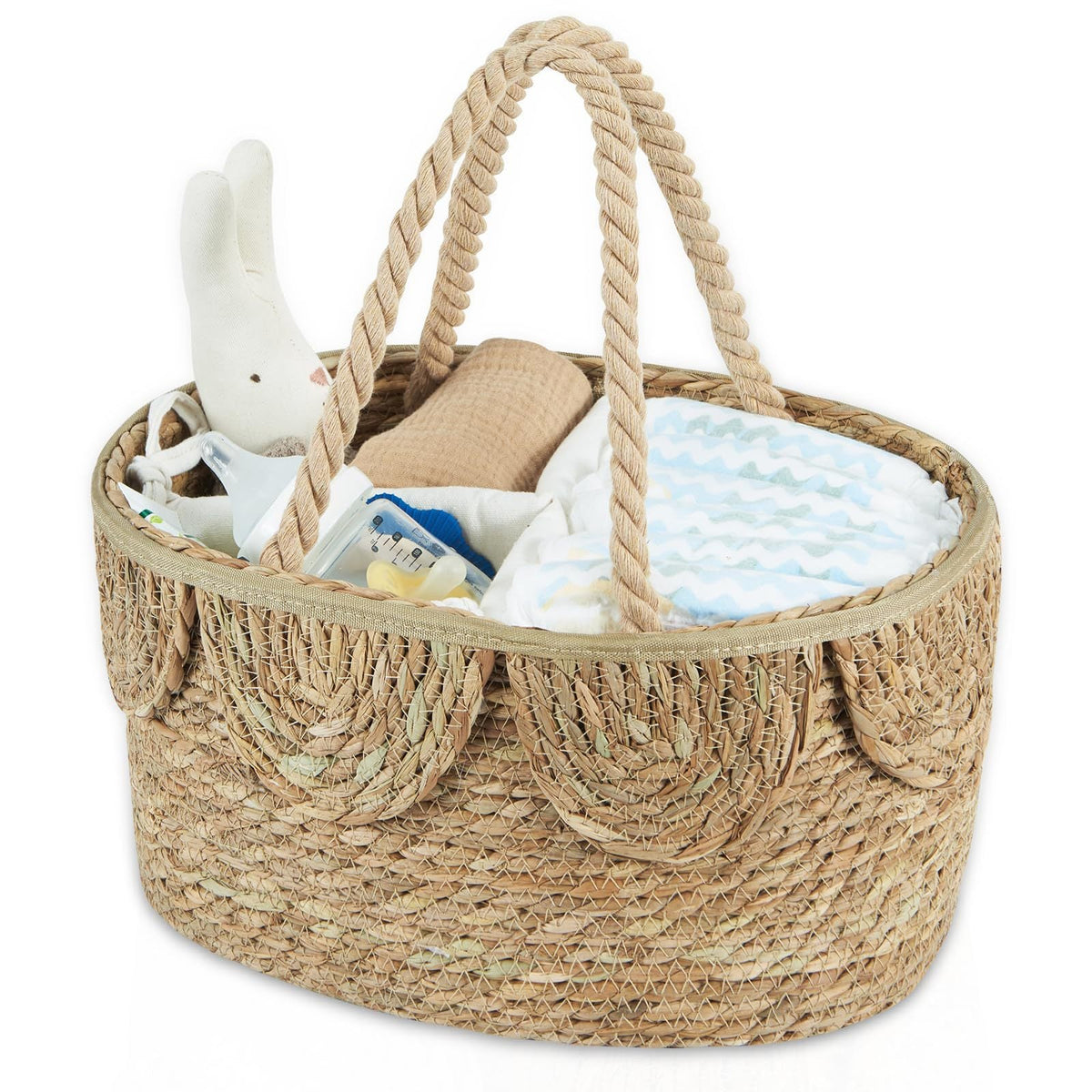 Handwoven Decorative Basket with Ruffles | Kelmera