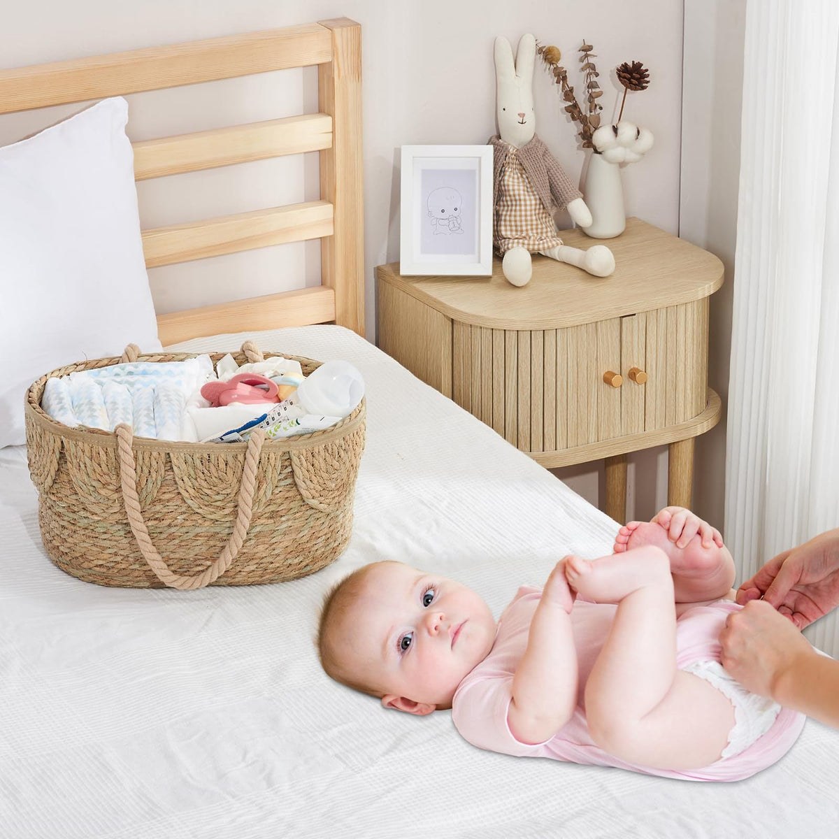 Handwoven Decorative Basket with Ruffles | Kelmera