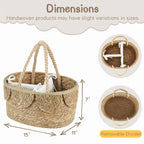 Handwoven Decorative Basket with Ruffles | Kelmera