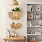 Handwoven Decorative Basket with Wave Pattern | Kelmera