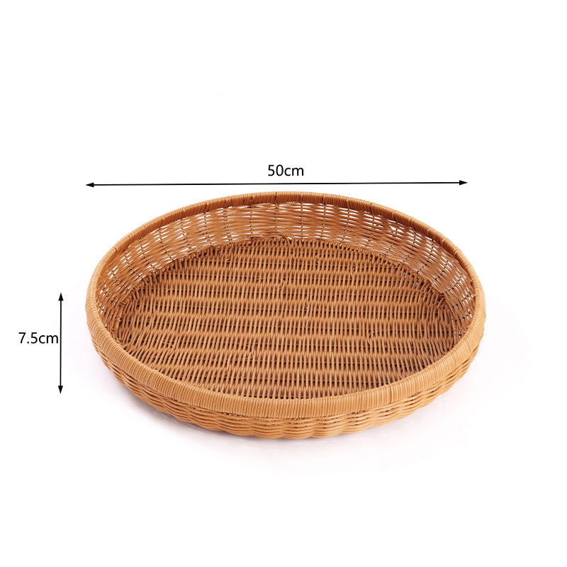 Handwoven Decorative Serving Tray | Kelmera