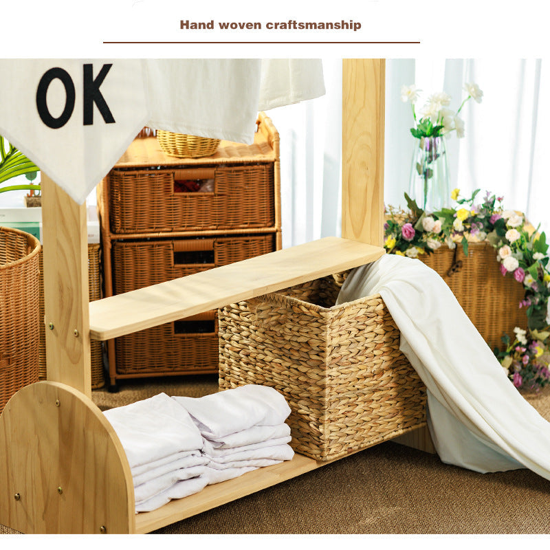 Handwoven Decorative Storage Basket Green | Kelmera