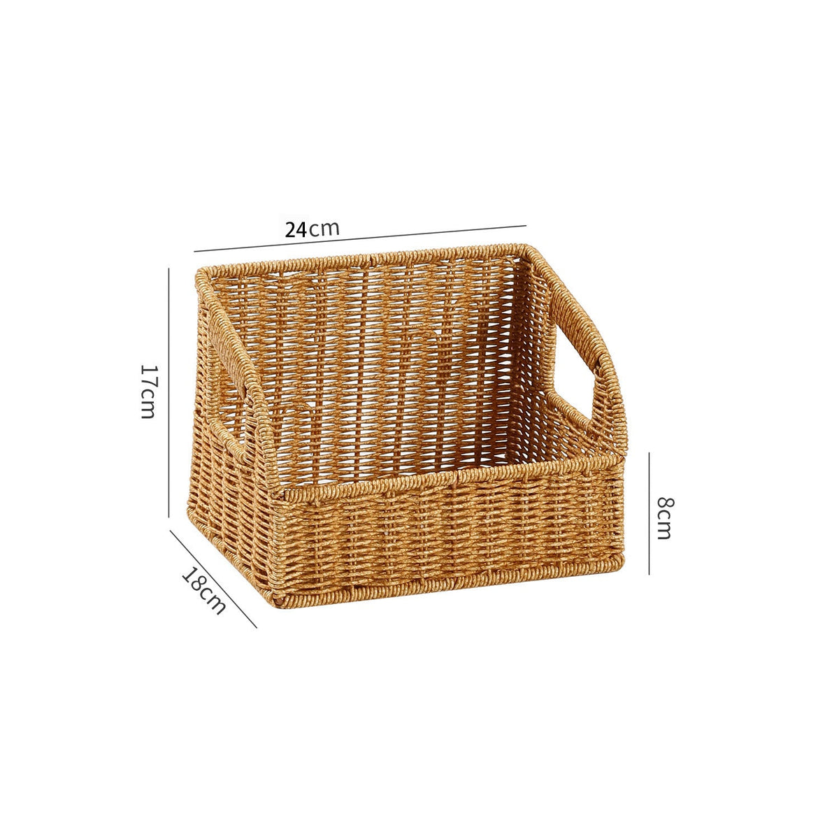 Handwoven Decorative Storage Container Light Brown | Kelmera