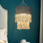 Handwoven Macrame Pendant Lamp | Kelmera