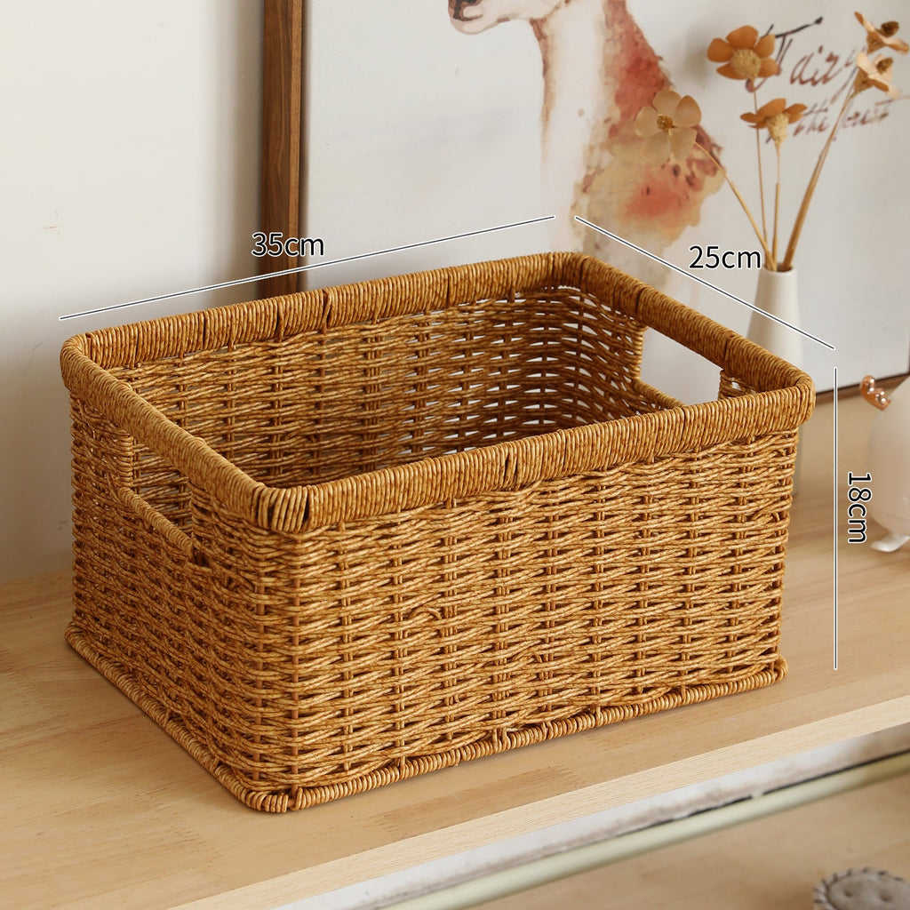 Handwoven Multifunctional Storage Basket Brown | Kelmera