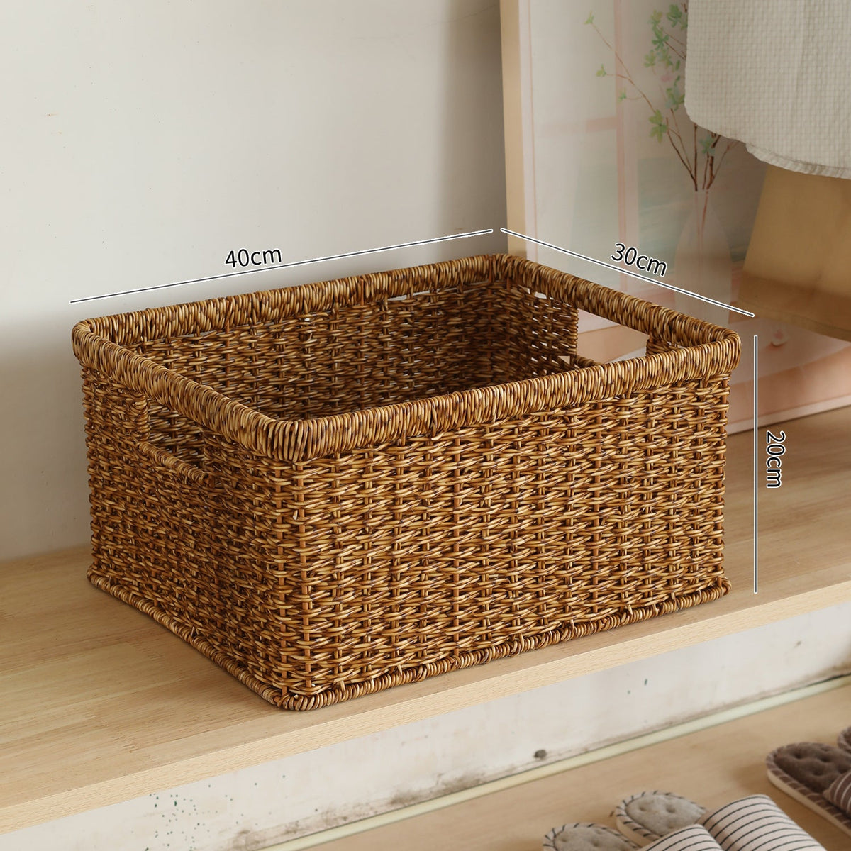 Handwoven Multifunctional Storage Basket Brown | Kelmera