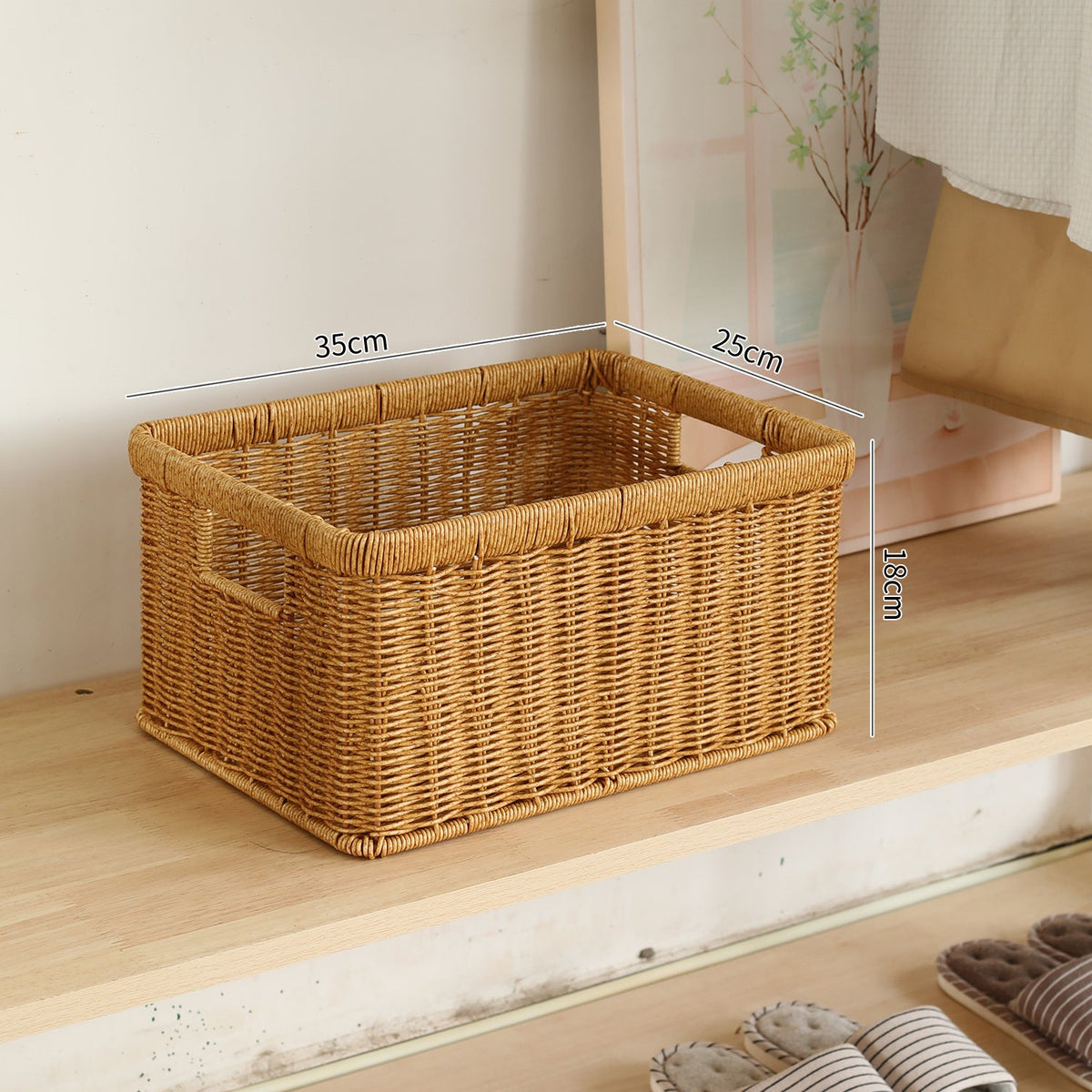 Handwoven Multifunctional Storage Basket Brown | Kelmera