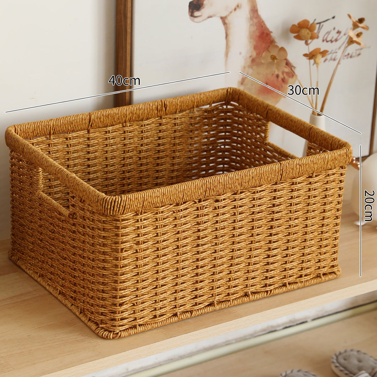 Handwoven Multifunctional Storage Basket Brown | Kelmera
