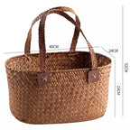 Handwoven Multifunctional Storage Basket Coffee Orange | Kelmera
