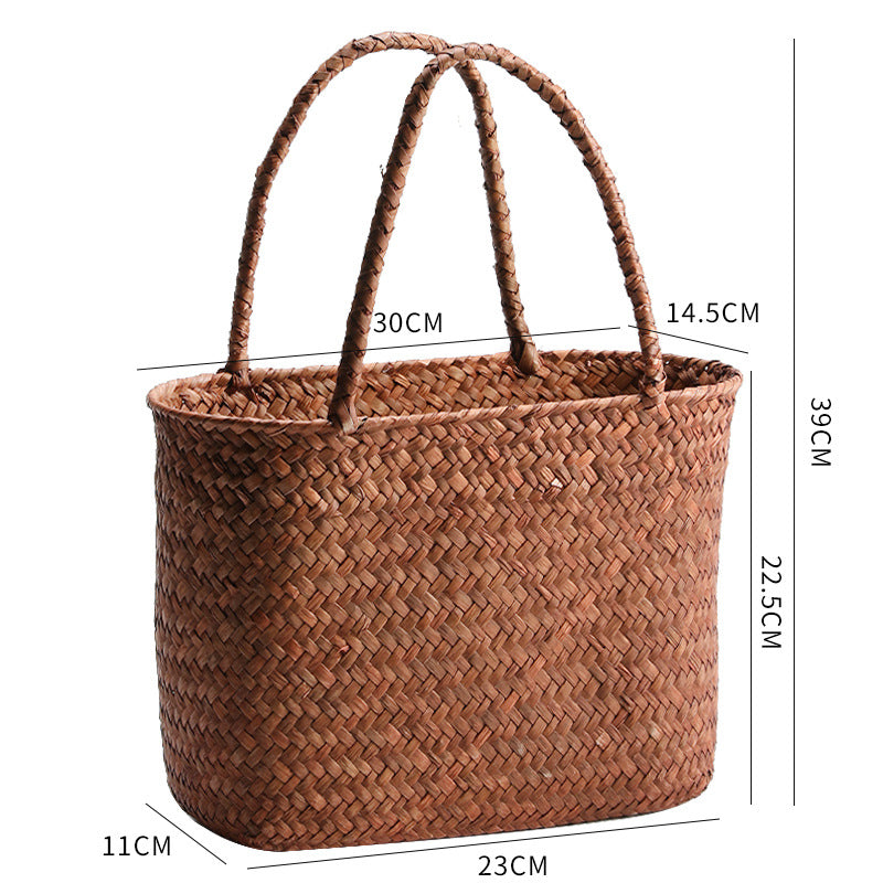 Handwoven Natural Fiber Beach Bag | Kelmera