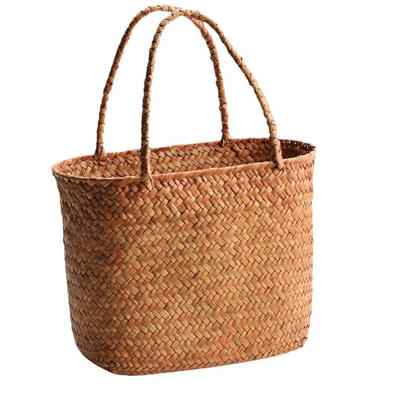 Handwoven Natural Fiber Beach Bag | Kelmera
