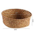 Handwoven Natural Fiber Decorative Storage Basket | Kelmera