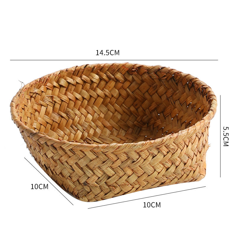 Handwoven Natural Fiber Decorative Storage Basket | Kelmera