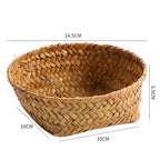 Handwoven Natural Fiber Decorative Storage Basket | Kelmera