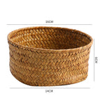 Handwoven Natural Fiber Decorative Storage Basket | Kelmera