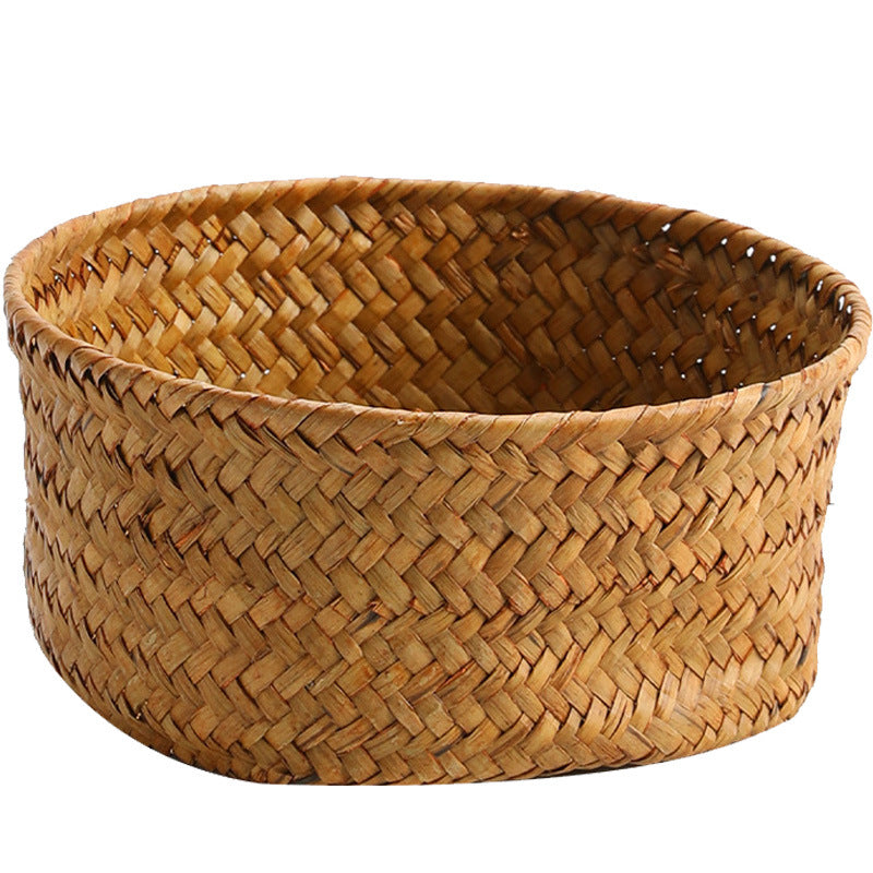 Handwoven Natural Fiber Decorative Storage Basket | Kelmera