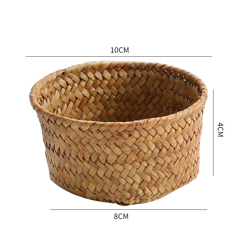 Handwoven Natural Fiber Decorative Storage Basket | Kelmera