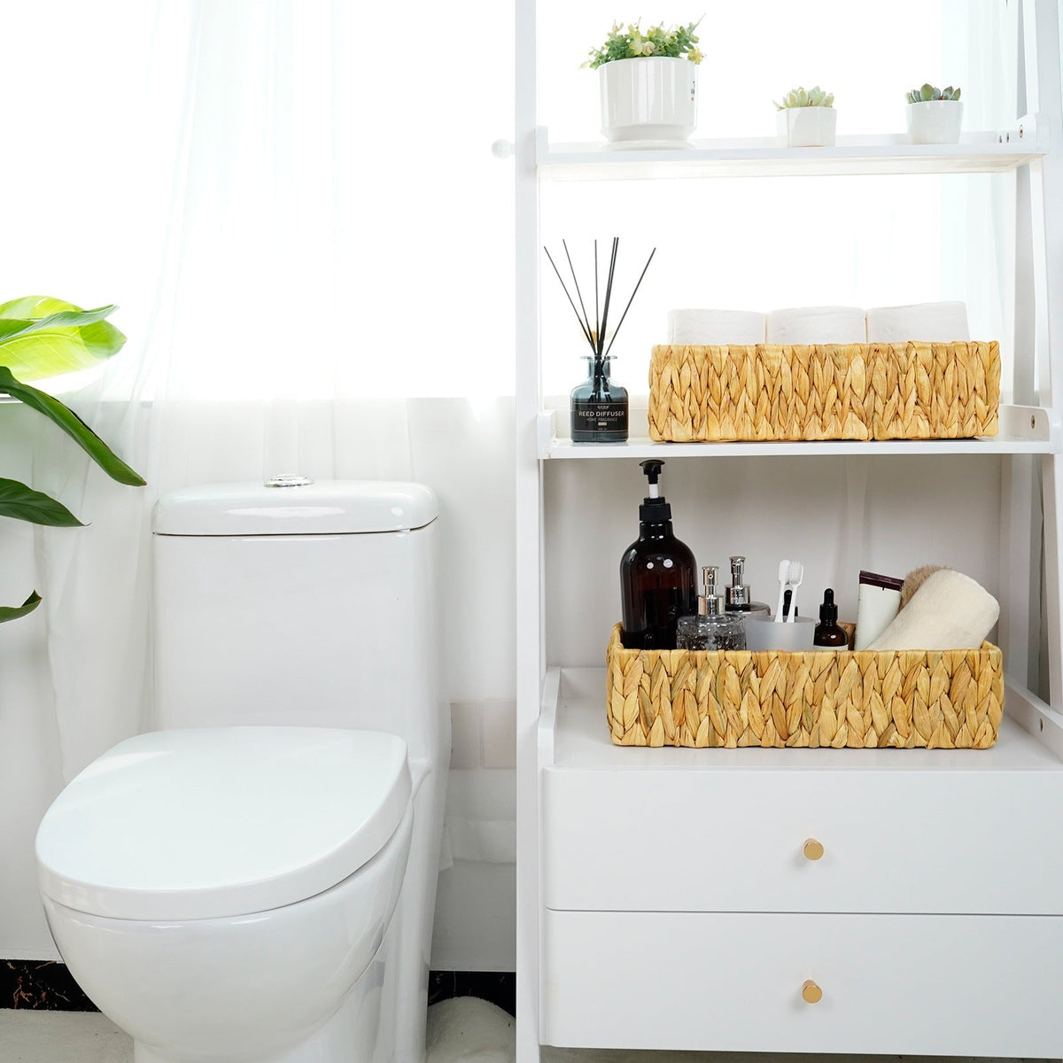 Handwoven Natural Fiber Storage Tray | Kelmera