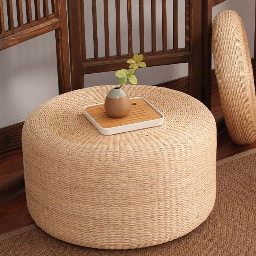 Handwoven Pouf in Boho Style | Kelmera