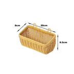 Handwoven Rectangular Storage Basket Floral Beige | Kelmera