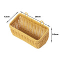Handwoven Rectangular Storage Basket Floral Beige | Kelmera