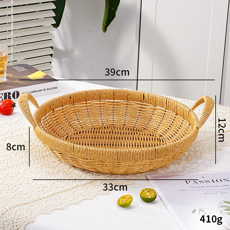 Handwoven Round Serving Basket | Kelmera