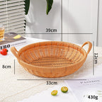 Handwoven Round Serving Basket | Kelmera