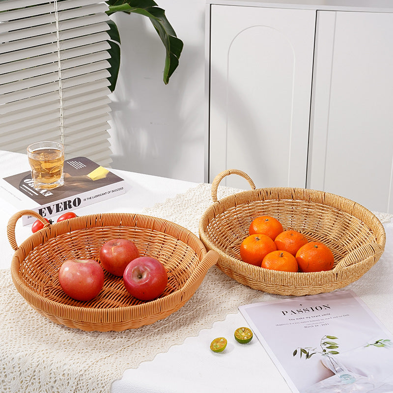 Handwoven Round Serving Basket | Kelmera