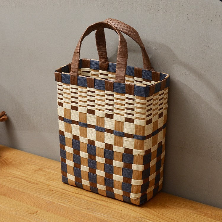 Handwoven Shopping Basket Color | Kelmera