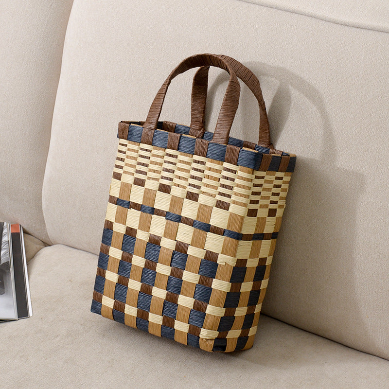 Handwoven Shopping Basket Color | Kelmera
