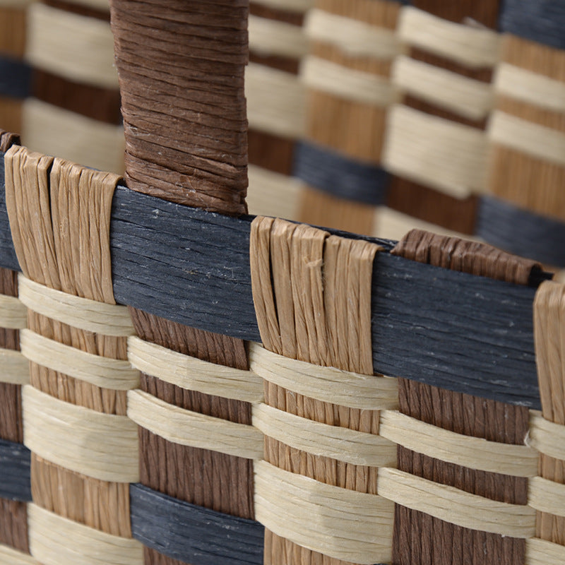 Handwoven Shopping Basket Color Storage | Kelmera