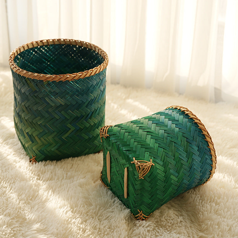Handwoven Storage Basket Blue-Green | Kelmera