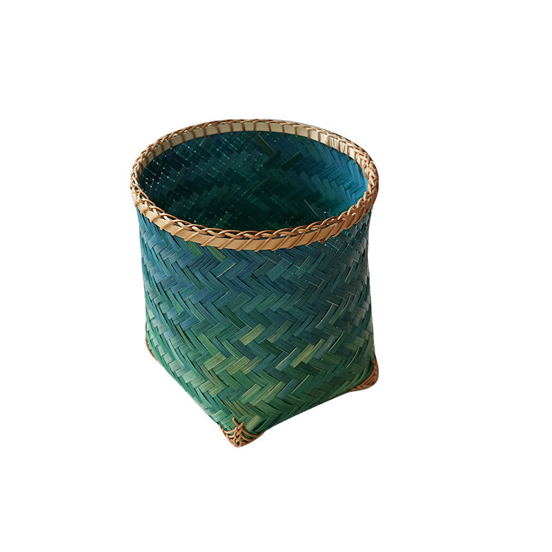 Handwoven Storage Basket Blue-Green | Kelmera