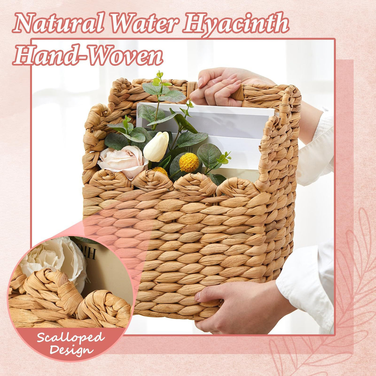 Handwoven Storage Basket Gray | Kelmera