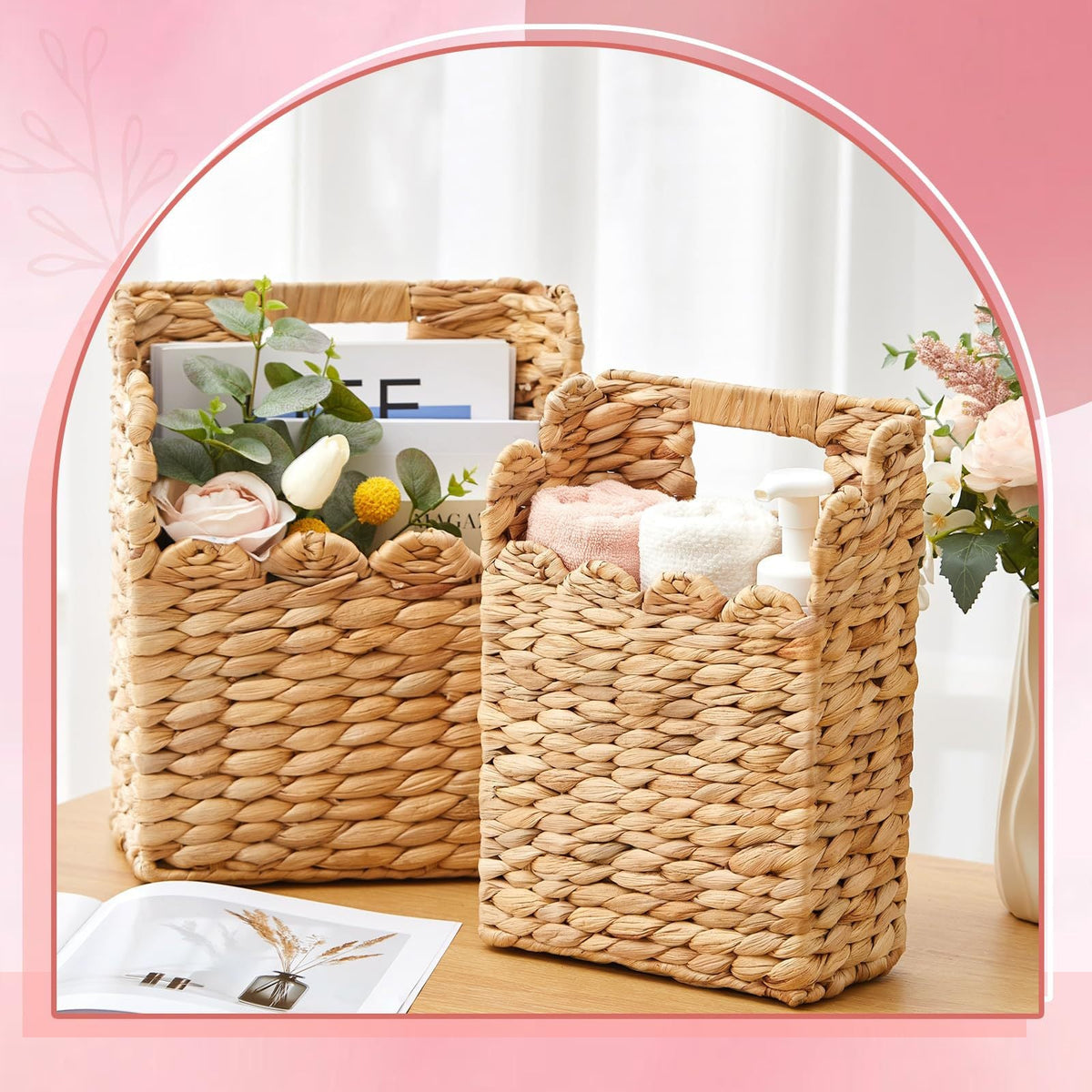 Handwoven Storage Basket Gray | Kelmera
