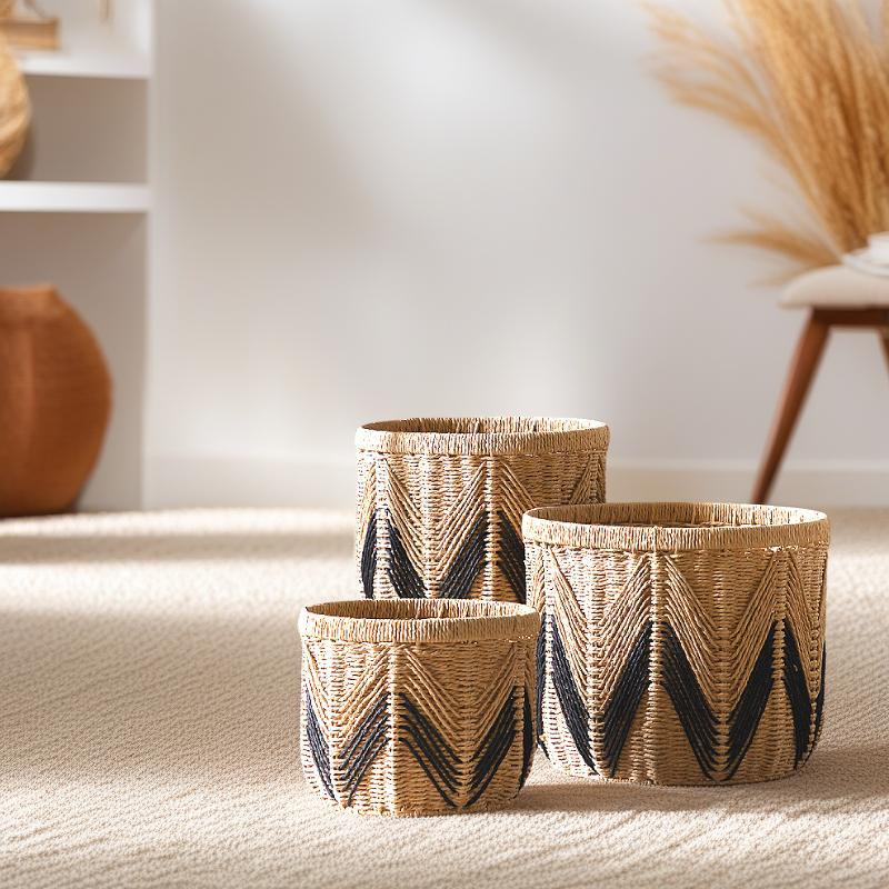 Handwoven Storage Basket made of Natural Materials | Kelmera