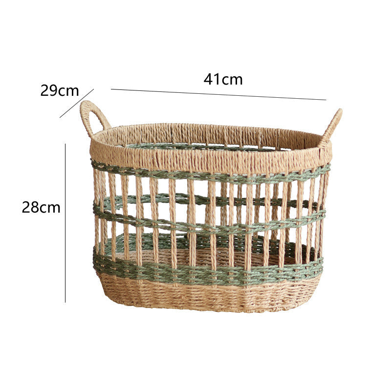 Handwoven Storage Basket Two Pieces Small Large Combines | Kelmera