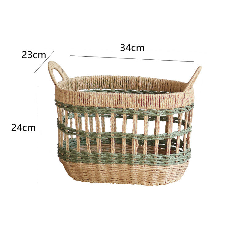 Handwoven Storage Basket Two Pieces Small Large Combines | Kelmera