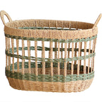 Handwoven Storage Basket Two Pieces Small Large Combines | Kelmera